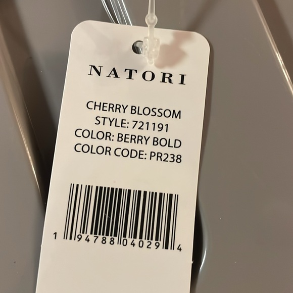 Natori Flowers Bra 30DD Magenta Pink Cherry Blossom Convertible Contour Padded - Picture 13 of 14